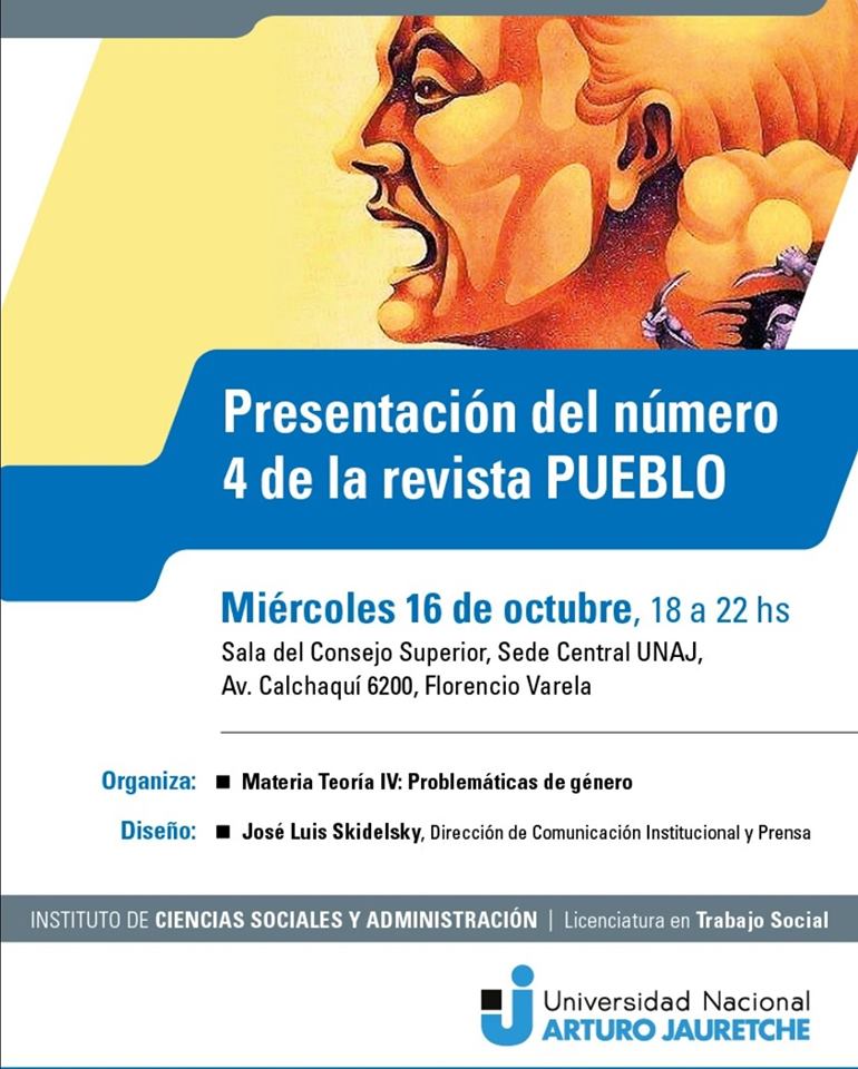 Presentan El Número 4 De La Revista “Pueblo” De La Carrera De Trabajo Social De La UNAJ