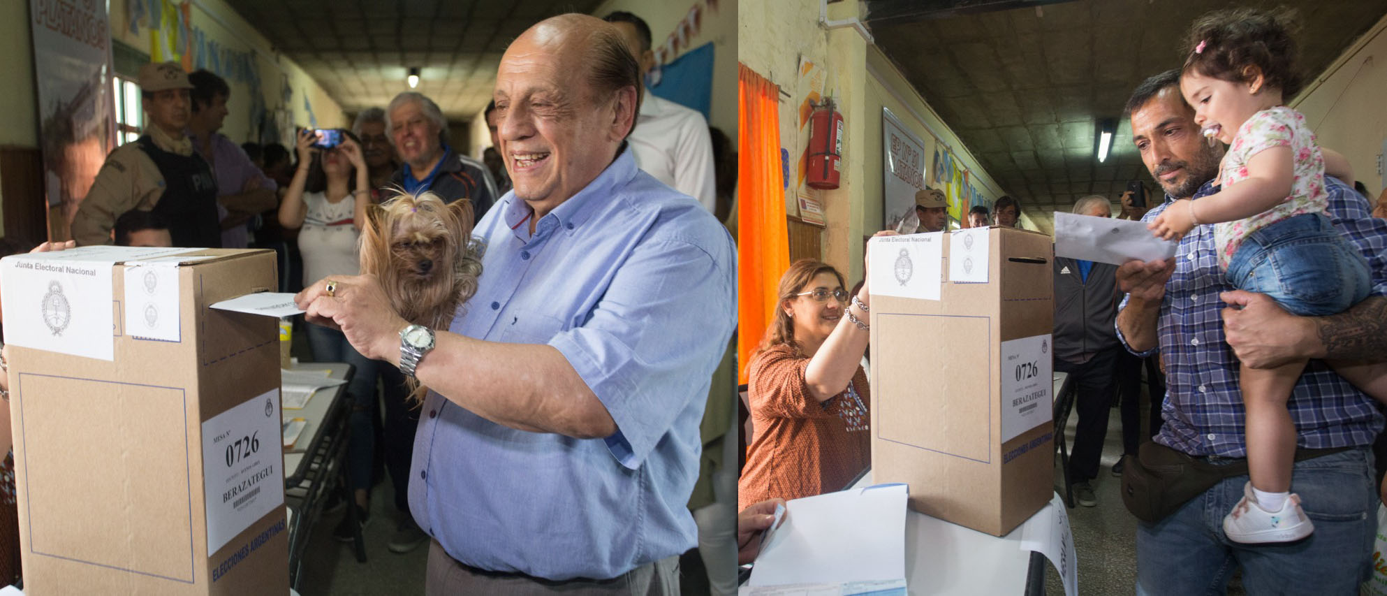 Berazategui: Los Mussi Votaron Bien Acompañados, Uno Con Su Hija Y El Otro Con Sus Mascotas