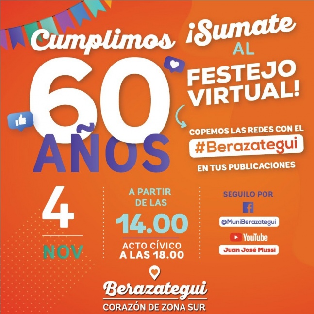Berazategui Cumple 60 Años De Autonomía Y Prepara Un Gran Festejo Virtual