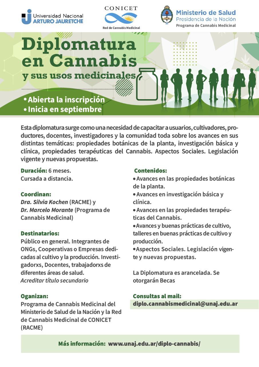 La UNAJ Lanza La “Diplomatura En Cannabis Y Sus Usos Medicinales”