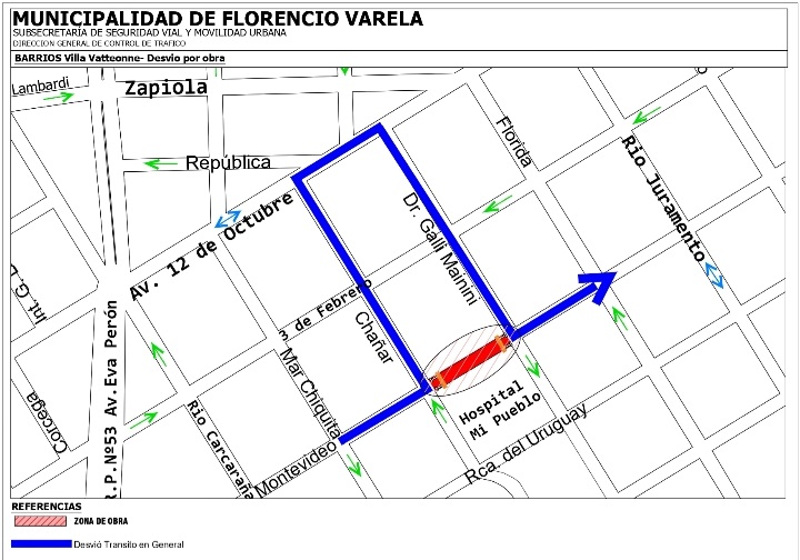 La Municipalidad De Florencio Varela Anuncia Desvíos Por Obras En El Ingreso Al Hospital Mi Pueblo